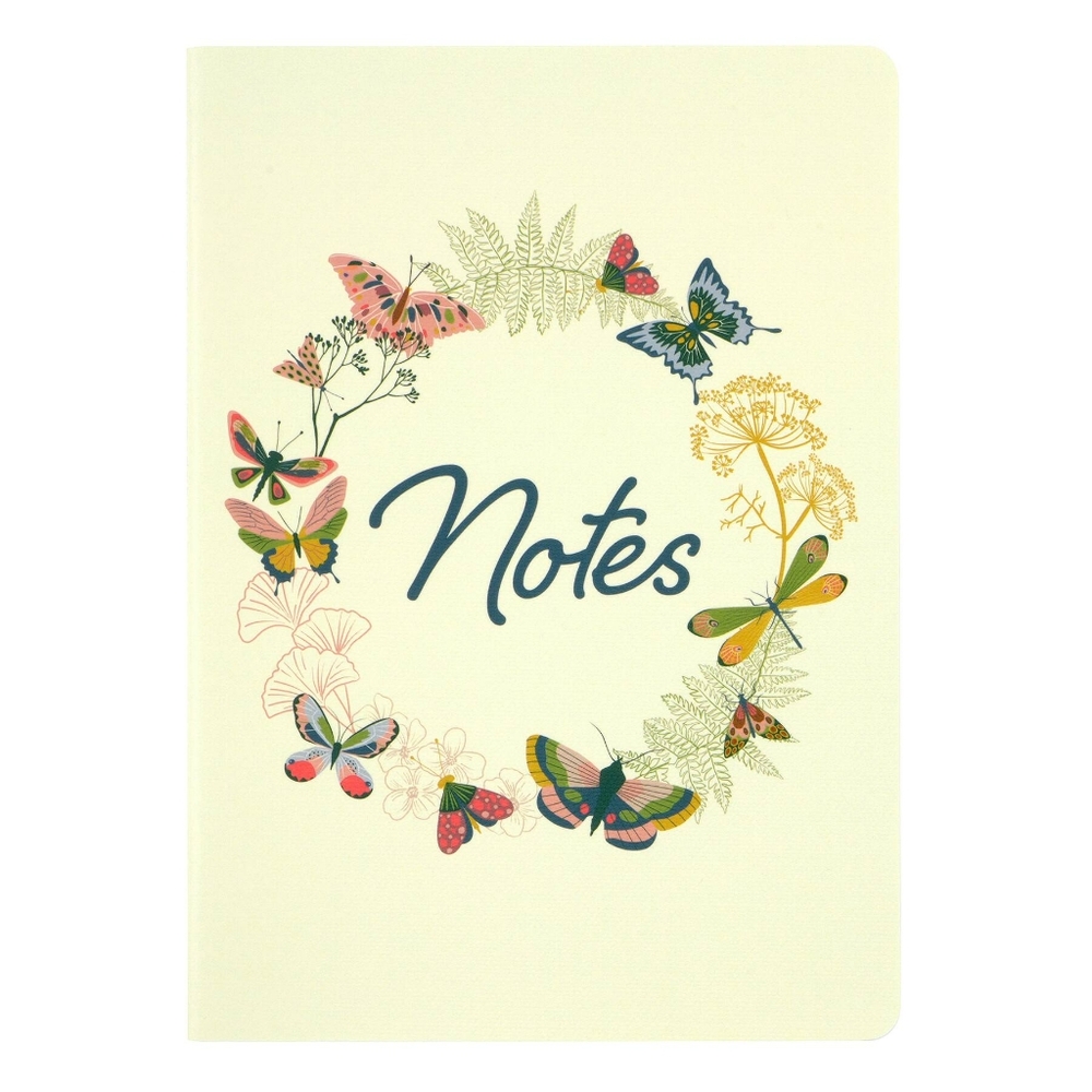 Recollections 32-Sheet Lined Butterfly Wreath Journal